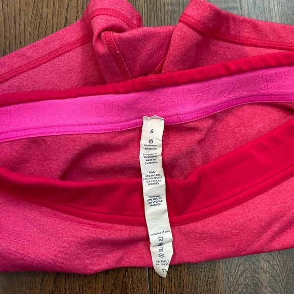 Lululemon short - Pink. Size 6. Excellent condition. - Picture 3 of 4